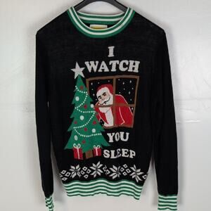 Tipsy Elves Santa I Watch You Sleep Sweater